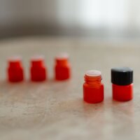 Probeflasche Matt | Orange | 1 ml