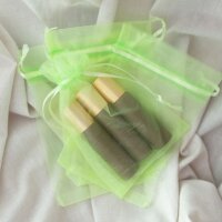 Organzasäckchen | Hellgrün | 10 x 15 cm - 10...