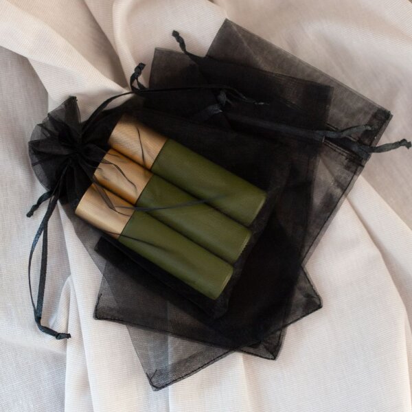 Organzasäckchen | Schwarz | 10 x 15 cm - 10 Stück