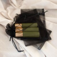 Organzasäckchen | Schwarz | 10 x 15 cm - 10 Stück