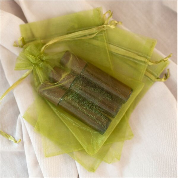 Organzasäckchen | Grün | 10 x 15 cm - 10 Stück