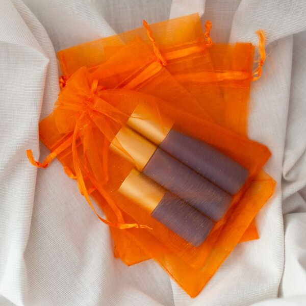 Organzasäckchen | Orange | 10 x 15 cm - 10 Stück