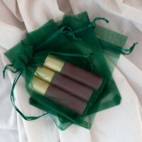 Organzasäckchen | Dunkelgrün | 10 x 15 cm - 10...