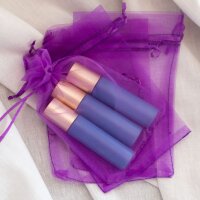 Organzasäckchen | Dunkelviolett | 10 x 15 cm - 10...