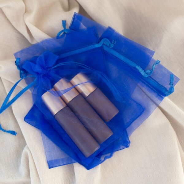 Organzasäckchen | Saphir | 10 x 15 cm - 10 Stück