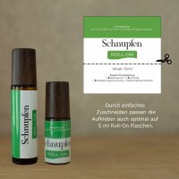 Roll-On Aufkleber | Schnupfen