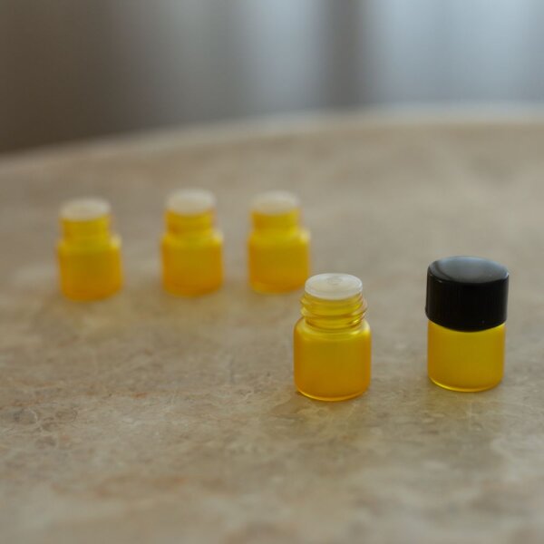Probeflasche Matt | Gelb | 1 ml